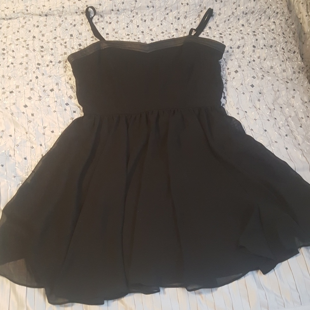 Adorable Forever 21 Strappy Black Dress